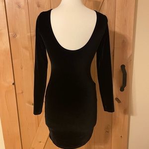 American Apparel long sleeve double scoop mini dress